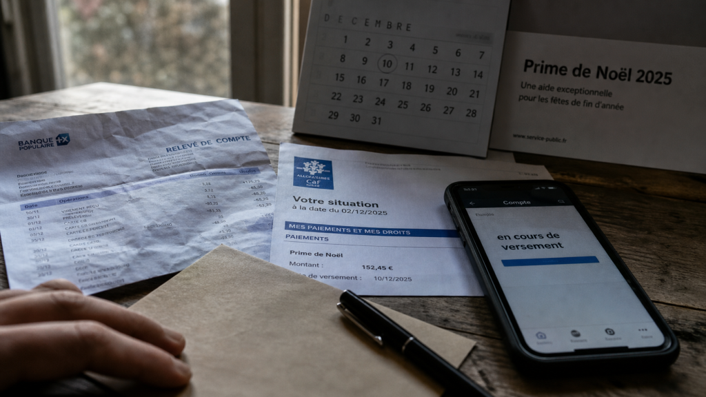 Montant prime de noel 2025 : versement automatique pour le foyer