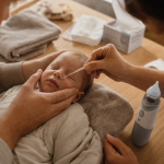 Mouche-bébé électrique avis pédiatre : sérum physiologique et pipette pour nourrisson
