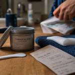 Sudocrem in france : pot de pommade au zinc et compresse en salle de bain