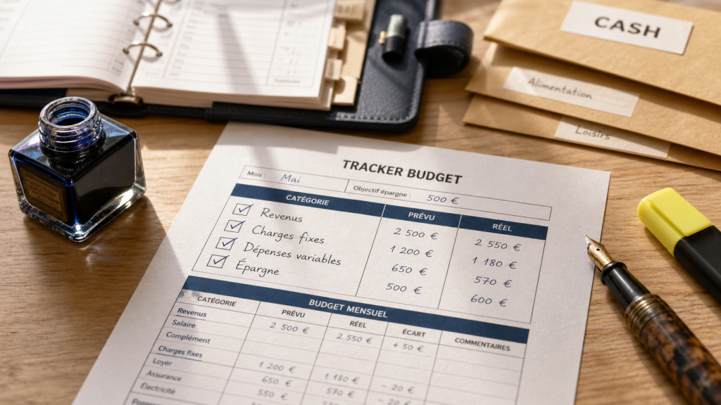 Tracker budget à imprimer gratuit pour suivre vos enveloppes et tenir le mois