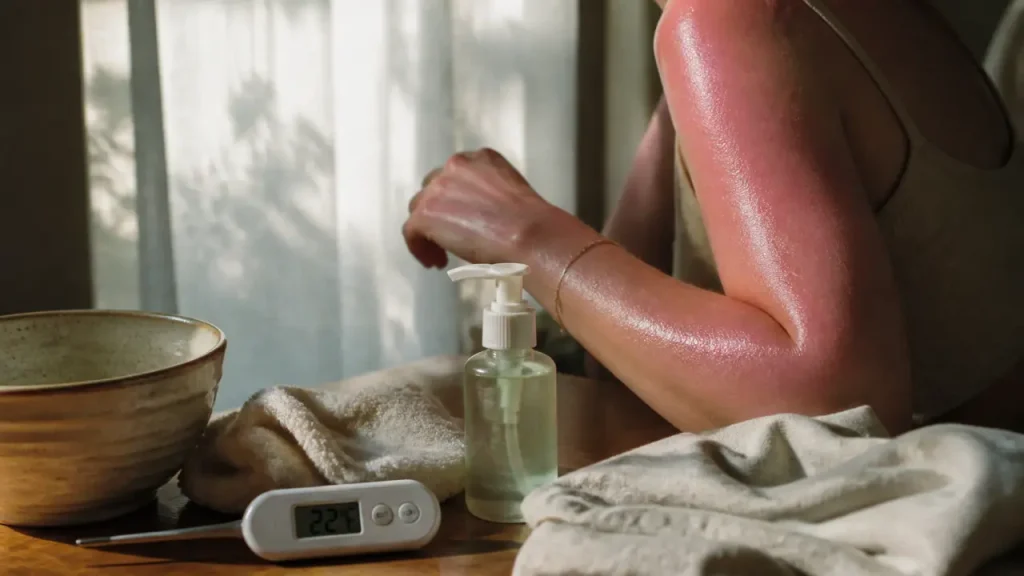 Coup de soleil : 15 minutes d’eau tempérée, puis zéro réexposition