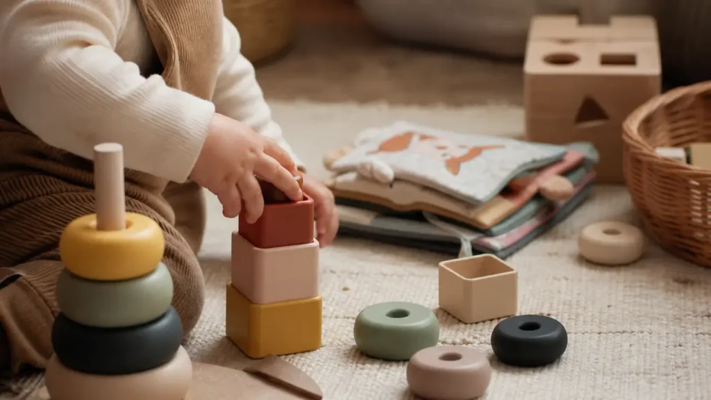 Jouets pour bébé de 1 an : motricité, sécurité et choix adaptés aux premiers pas