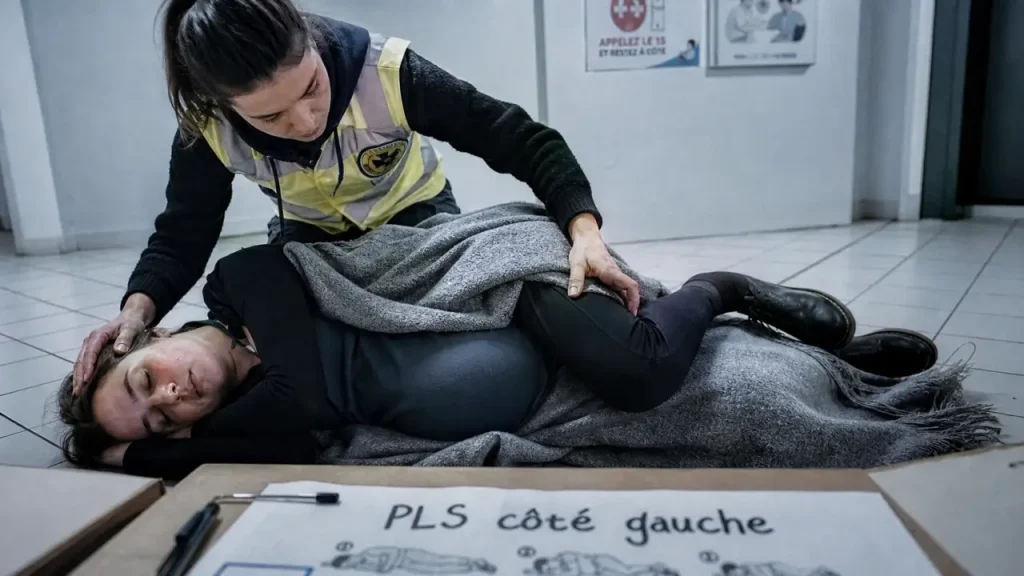 PLS chez la femme enceinte : côté gauche, seulement si elle respire
