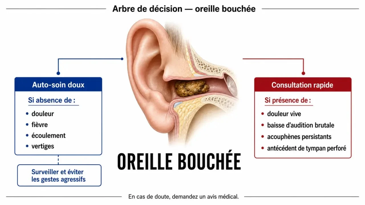 Enlever bouchon cerumen remede de grand mere : quand consulter selon les symptômes