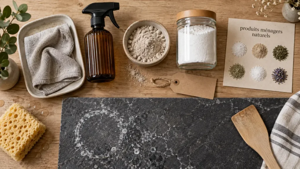 Produits ménagers naturels : le mauvais choix qui abîme le marbre et le bois
