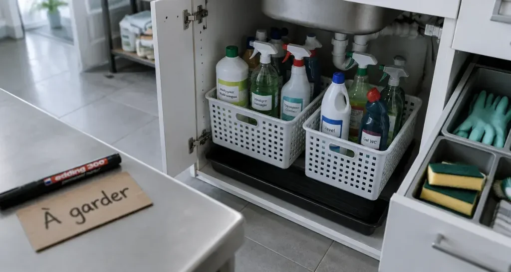 Ranger ses produits ménagers : trier, organiser et sécuriser chaque espace