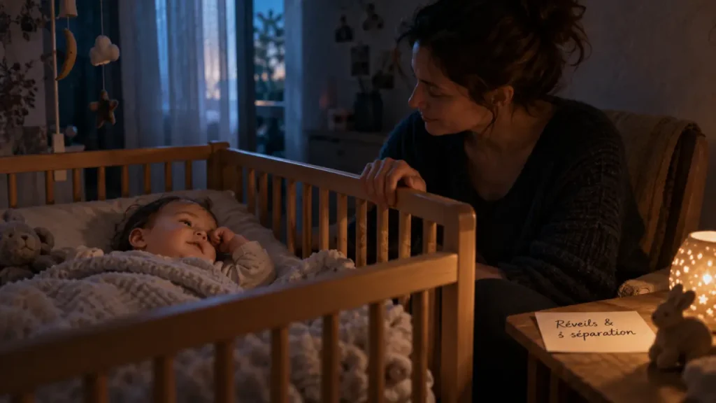À 10 mois, les réveils nocturnes peuvent signaler une angoisse de séparation